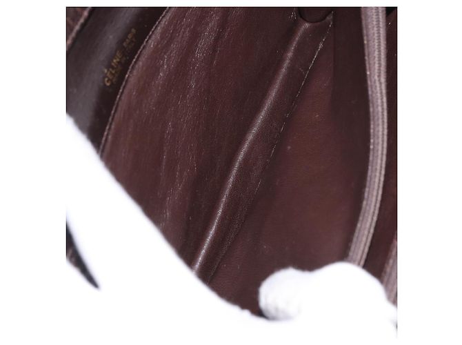 Céline Borsa a Spalla CELINE C Saluki Marrone Oro Auth bs35956 D'oro - vista 20