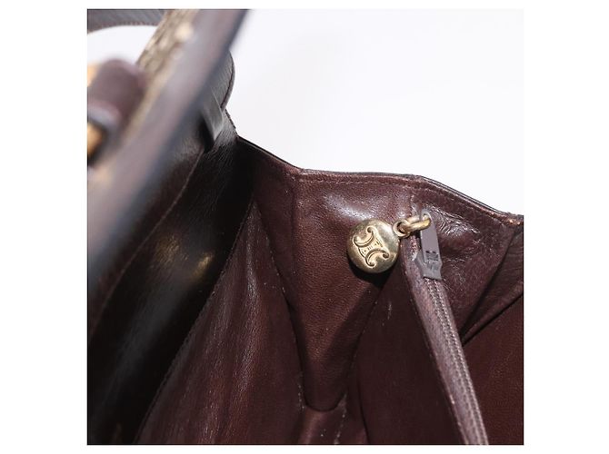 Céline Borsa a Spalla CELINE C Saluki Marrone Oro Auth bs35956 D'oro - vista 21