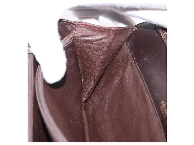 Céline Borsa a Spalla CELINE C Saluki Marrone Oro Auth bs35956 D'oro - vista 22