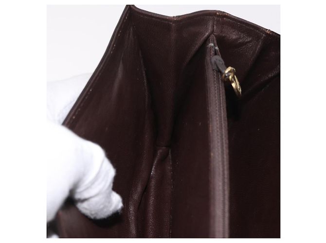 Céline Borsa a Spalla CELINE C Saluki Marrone Oro Auth bs35956 D'oro - vista 25