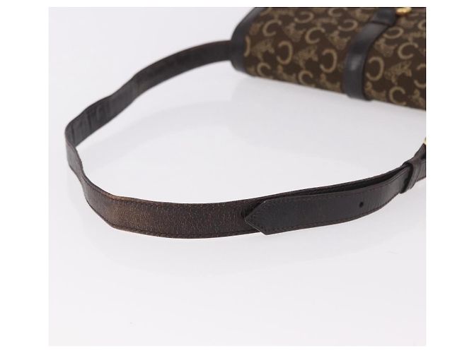 Céline Borsa a Spalla CELINE C Saluki Marrone Oro Auth bs35956 D'oro - vista 7