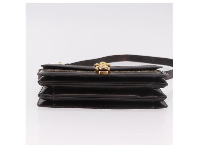 Céline Borsa a Spalla CELINE C Saluki Marrone Oro Auth bs35956 D'oro - vista 9