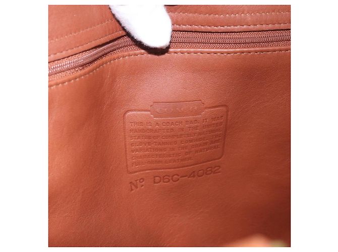Borsa Tote Coach in pelle marrone oro Auth 190783 D'oro - vista 16