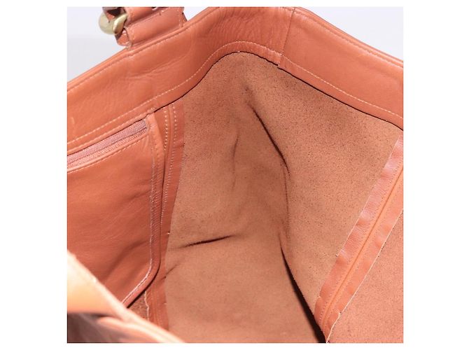 Borsa Tote Coach in pelle marrone oro Auth 190783 D'oro - vista 18