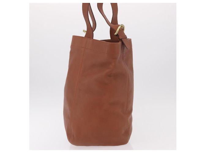 Borsa Tote Coach in pelle marrone oro Auth 190783 D'oro - vista 4