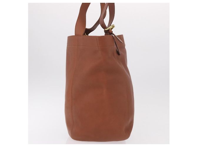 Borsa Tote Coach in pelle marrone oro Auth 190783 D'oro - vista 5