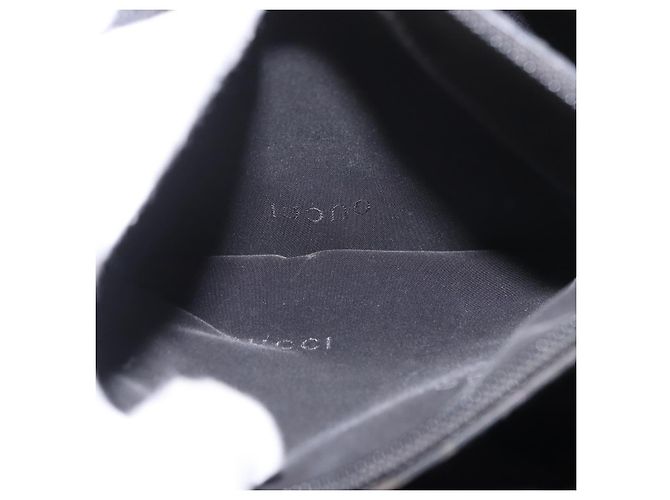 GUCCI Bamboo Canvas Tote Bag Schwarz Silber 002 1016 Auth 187874 - Ansicht 24