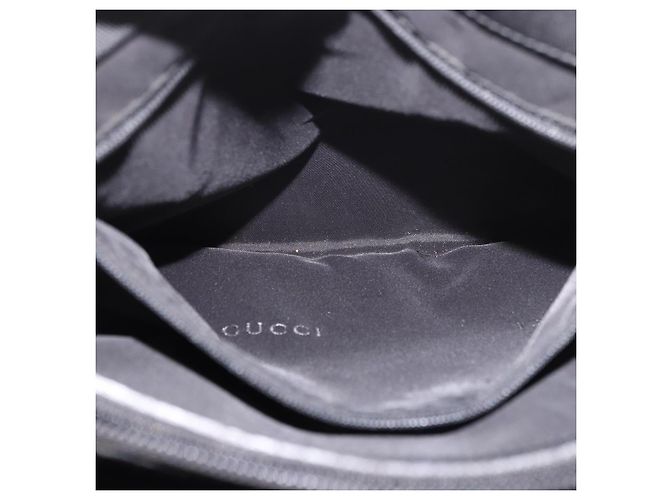 GUCCI Bamboo Canvas Tote Bag Schwarz Silber 002 1016 Auth 187874 - Ansicht 26