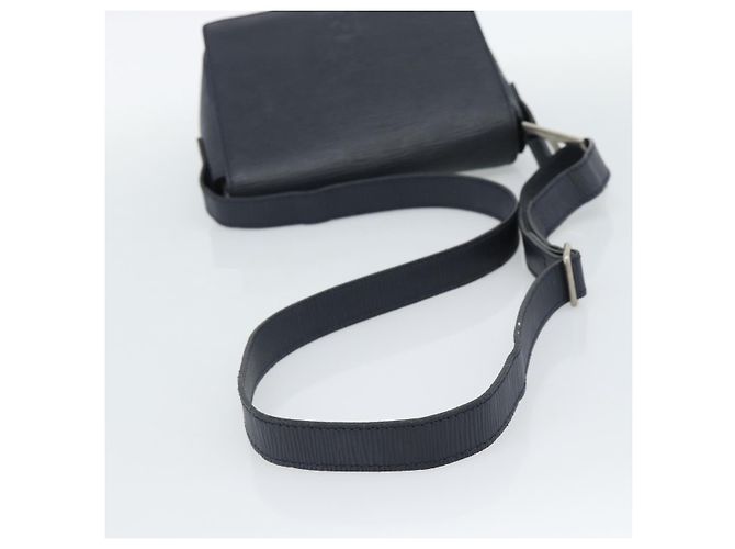 Borsa a Spalla FENDI in Pelle Blu Navy e Argento Auth ep14920A - vista 7