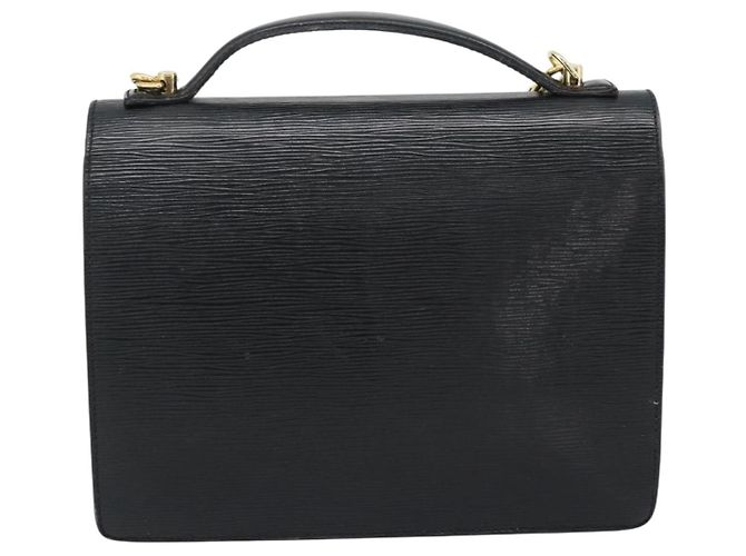 LOUIS VUITTON Epi Monceau 28 Hand Bag Black M52122 LV Auth ka5007 Nero - vista 2