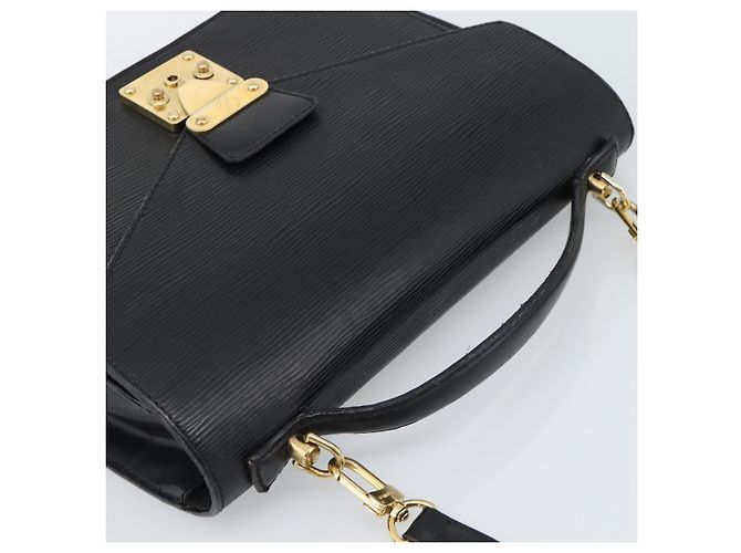 LOUIS VUITTON Epi Monceau 28 Hand Bag Black M52122 LV Auth ka5007 Nero - vista 6