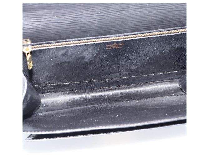 LOUIS VUITTON Epi Monceau 28 Hand Bag Black M52122 LV Auth ka5007 Nero - vista 9