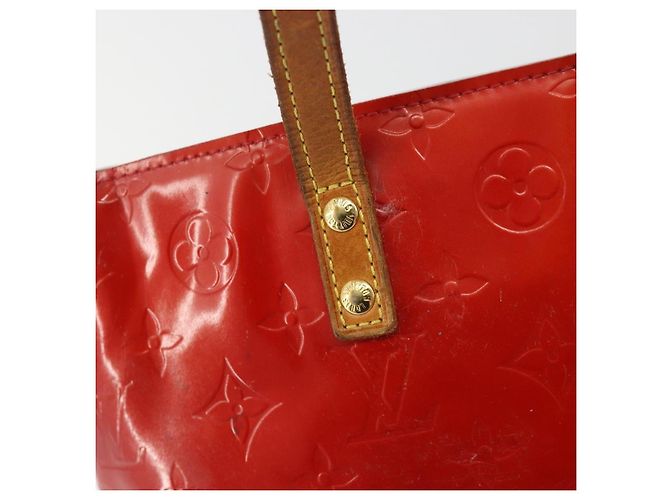 LOUIS VUITTON Monogram Vernis Reade PM Handtasche Rouge M91088 LV Auth 189168 Rot - Ansicht 10