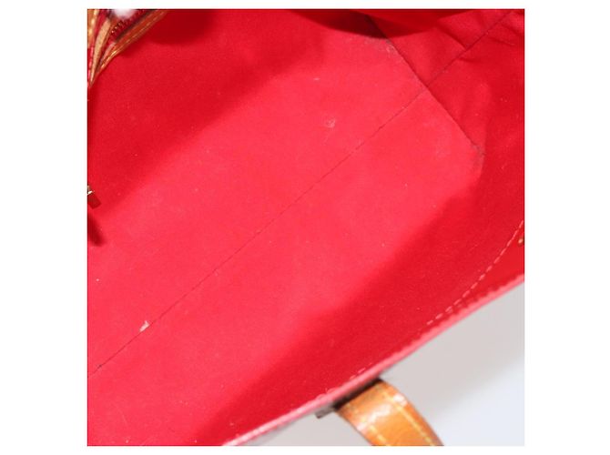 LOUIS VUITTON Monogram Vernis Reade PM Handtasche Rouge M91088 LV Auth 189168 Rot - Ansicht 11