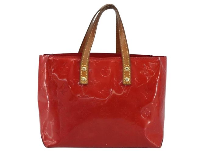 LOUIS VUITTON Monogram Vernis Reade PM Handtasche Rouge M91088 LV Auth 189168 Rot - Ansicht 13