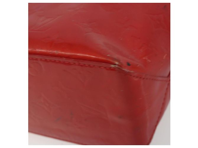 LOUIS VUITTON Monogram Vernis Reade PM Handtasche Rouge M91088 LV Auth 189168 Rot - Ansicht 14