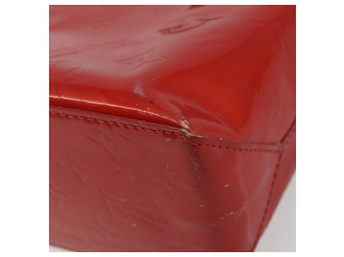 LOUIS VUITTON Monogram Vernis Reade PM Handtasche Rouge M91088 LV Auth 189168 Rot - Ansicht 16