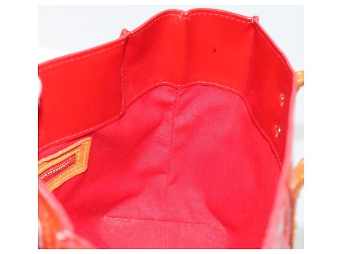 LOUIS VUITTON Monogram Vernis Reade PM Handtasche Rouge M91088 LV Auth 189168 Rot - Ansicht 19