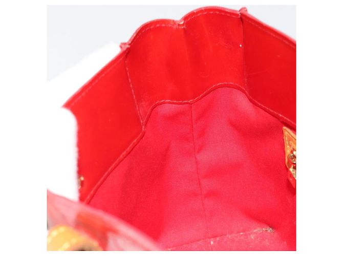 LOUIS VUITTON Monogram Vernis Reade PM Handtasche Rouge M91088 LV Auth 189168 Rot - Ansicht 20