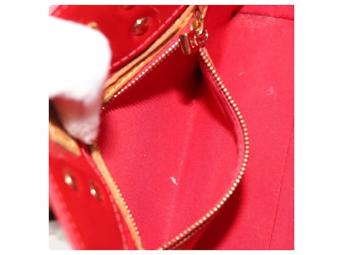 LOUIS VUITTON Monogram Vernis Reade PM Handtasche Rouge M91088 LV Auth 189168 Rot - Ansicht 22