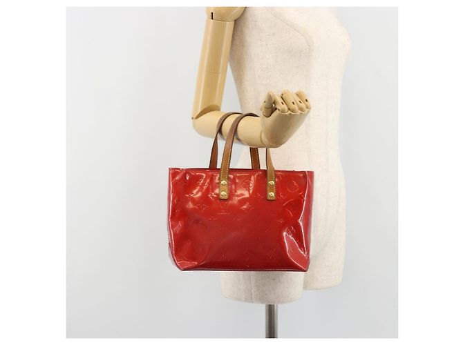 LOUIS VUITTON Monogram Vernis Reade PM Handtasche Rouge M91088 LV Auth 189168 Rot - Ansicht 23
