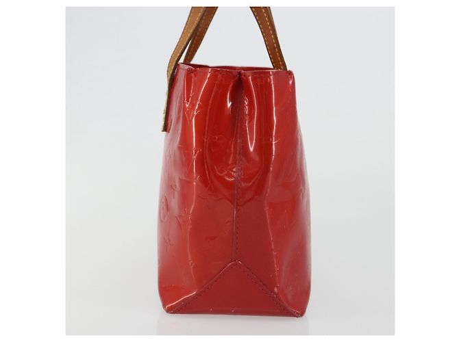 LOUIS VUITTON Monogram Vernis Reade PM Handtasche Rouge M91088 LV Auth 189168 Rot - Ansicht 4