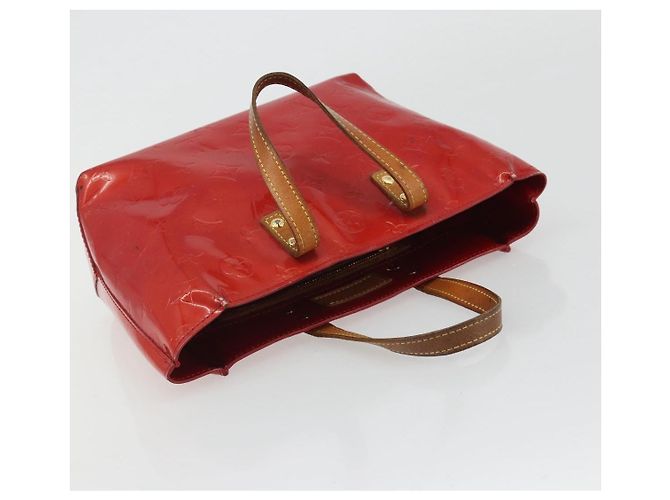 LOUIS VUITTON Monogram Vernis Reade PM Handtasche Rouge M91088 LV Auth 189168 Rot - Ansicht 6