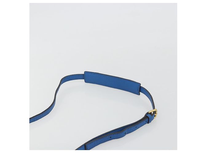 Borsa MCM in pelle 2way Blu Oro Auth 189551A D'oro - vista 10