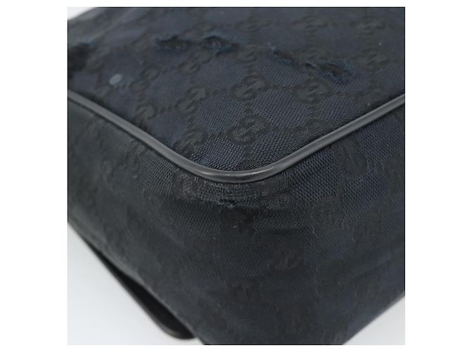 Borsa a Spalla GUCCI GG Canvas Nera 28562 Auth bs35748 Nero Argento - vista 13