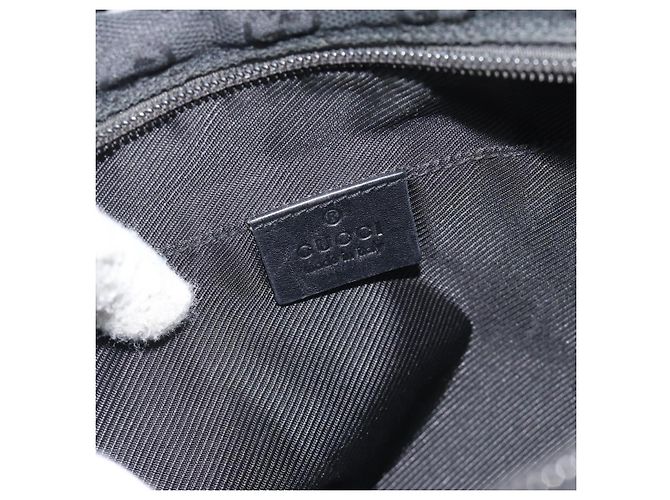 Borsa a Spalla GUCCI GG Canvas Nera 28562 Auth bs35748 Nero Argento - vista 19