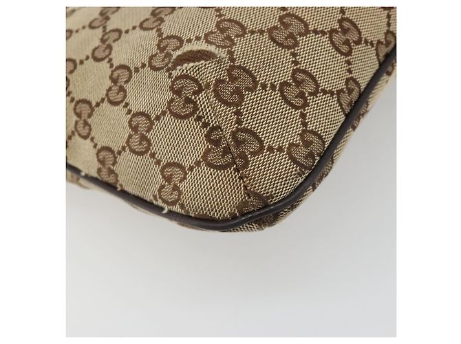 Borsa a tracolla GUCCI GG Canvas Web Sherry Line Beige Argento 189749 Auth mr2613 - vista 13
