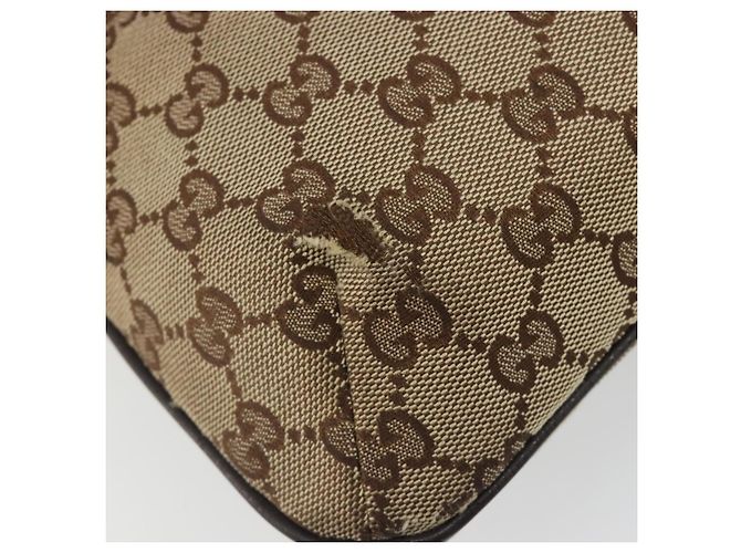 Borsa a tracolla GUCCI GG Canvas Web Sherry Line Beige Argento 189749 Auth mr2613 - vista 14