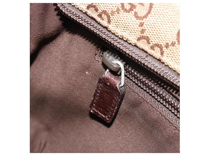 Borsa a tracolla GUCCI GG Canvas Web Sherry Line Beige Argento 189749 Auth mr2613 - vista 21