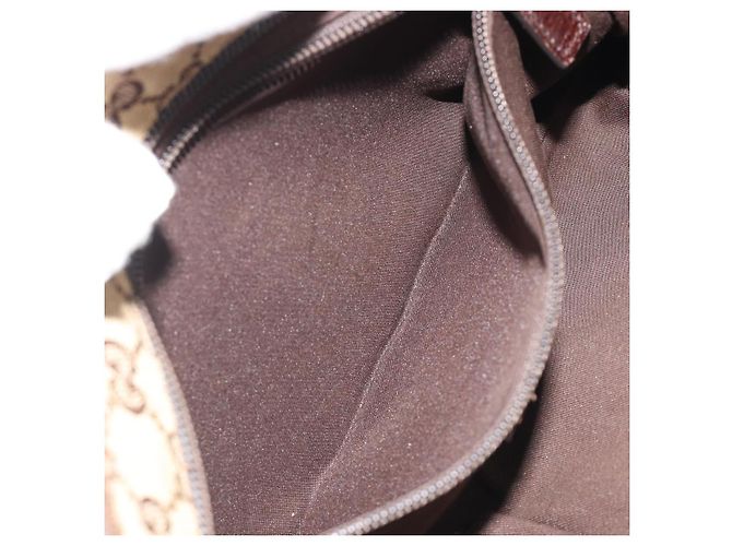 Borsa a tracolla GUCCI GG Canvas Web Sherry Line Beige Argento 189749 Auth mr2613 - vista 22