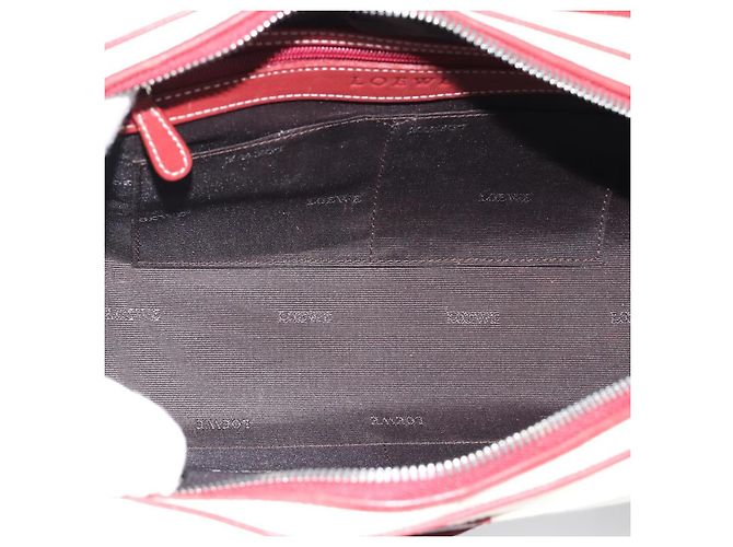 Borsa a mano LOEWE Canvas Beige Argento Auth bs35772 - vista 11