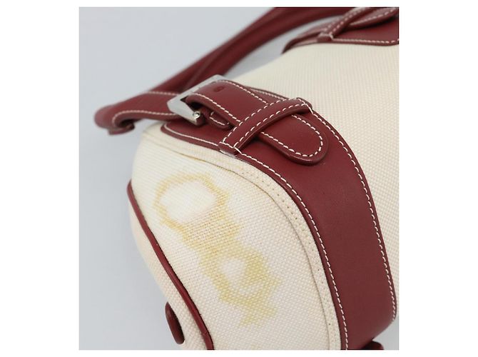 Borsa a mano LOEWE Canvas Beige Argento Auth bs35772 - vista 18
