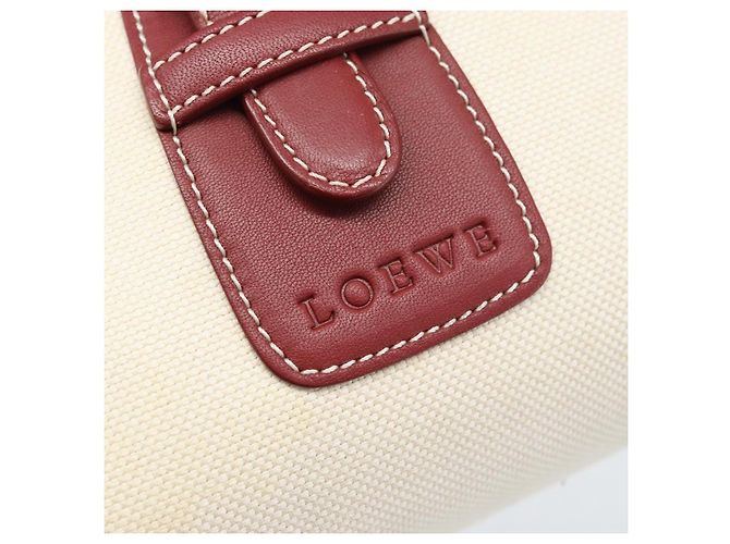 Borsa a mano LOEWE Canvas Beige Argento Auth bs35772 - vista 19