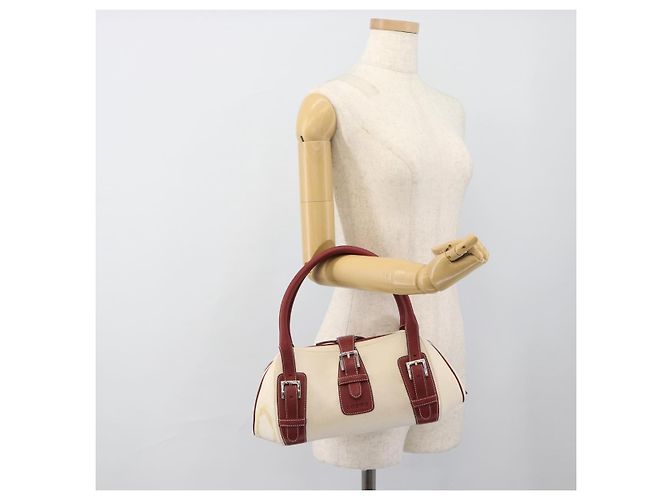 Borsa a mano LOEWE Canvas Beige Argento Auth bs35772 - vista 25