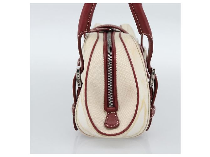 Borsa a mano LOEWE Canvas Beige Argento Auth bs35772 - vista 3