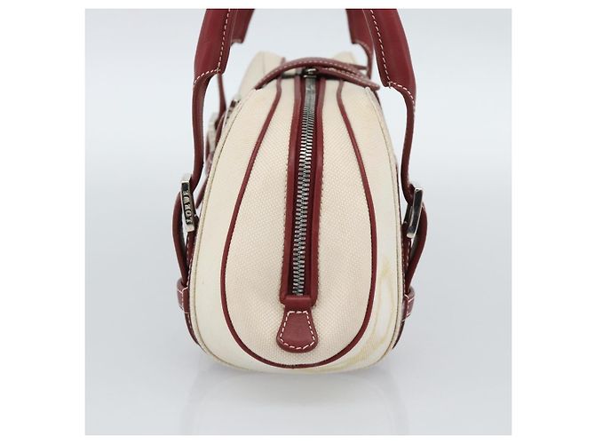 Borsa a mano LOEWE Canvas Beige Argento Auth bs35772 - vista 4