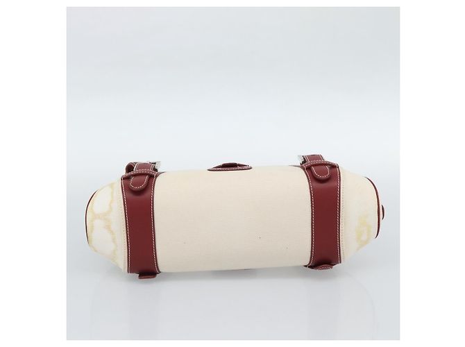 Borsa a mano LOEWE Canvas Beige Argento Auth bs35772 - vista 5