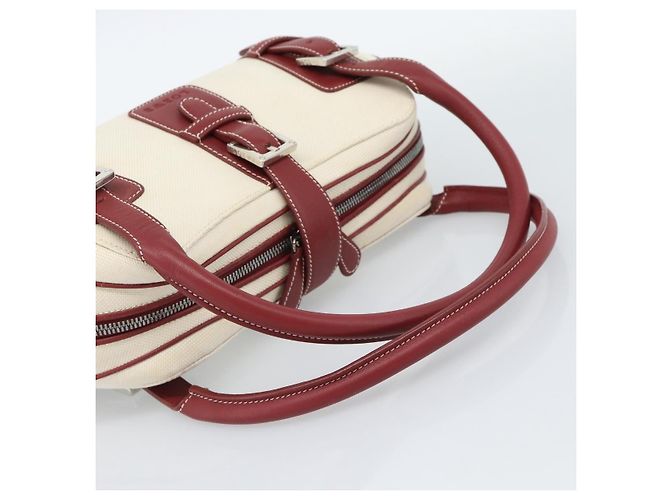 Borsa a mano LOEWE Canvas Beige Argento Auth bs35772 - vista 7