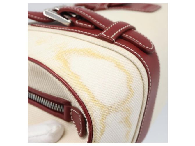 Borsa a mano LOEWE Canvas Beige Argento Auth bs35772 - vista 8
