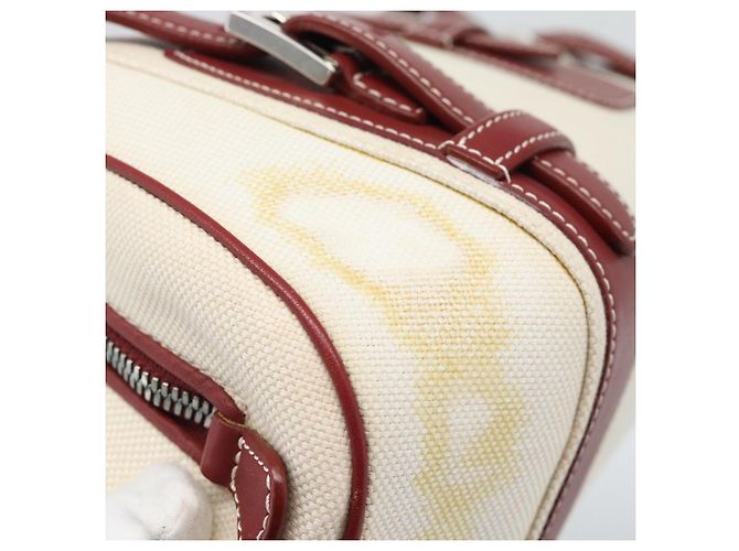 Borsa a mano LOEWE Canvas Beige Argento Auth bs35772 - vista 9