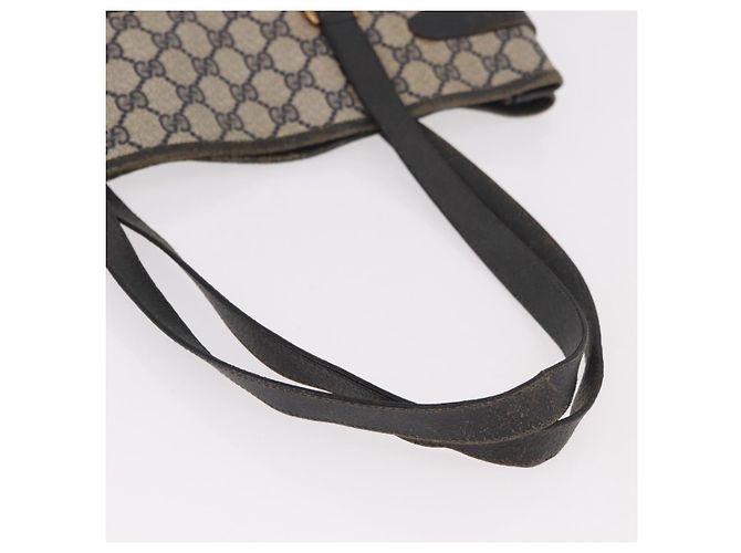 Borsa Tote GUCCI GG Supreme in PVC Blu Navy Oro 39 02 061 Auth 187860 - vista 8