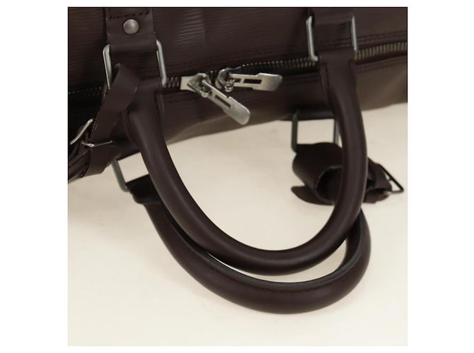 LOUIS VUITTON Epi Keepall 45 Boston Bag Mocha M5906D LV Auth 187277V Marrone - vista 10