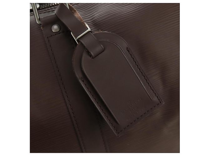 LOUIS VUITTON Epi Keepall 45 Boston Bag Mocha M5906D LV Auth 187277V Marrone - vista 17