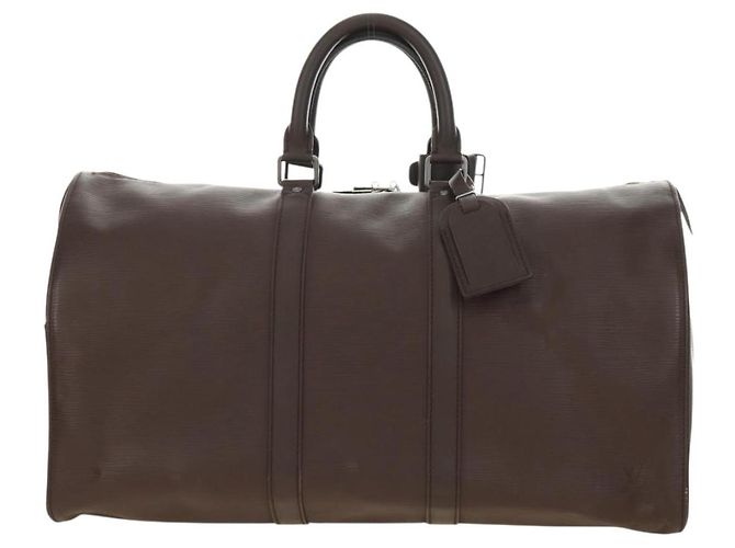 LOUIS VUITTON Epi Keepall 45 Boston Bag Mocha M5906D LV Auth 187277V Marrone - vista 2