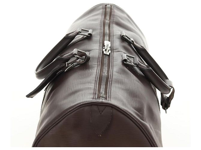 LOUIS VUITTON Epi Keepall 45 Boston Bag Mocha M5906D LV Auth 187277V Marrone - vista 6