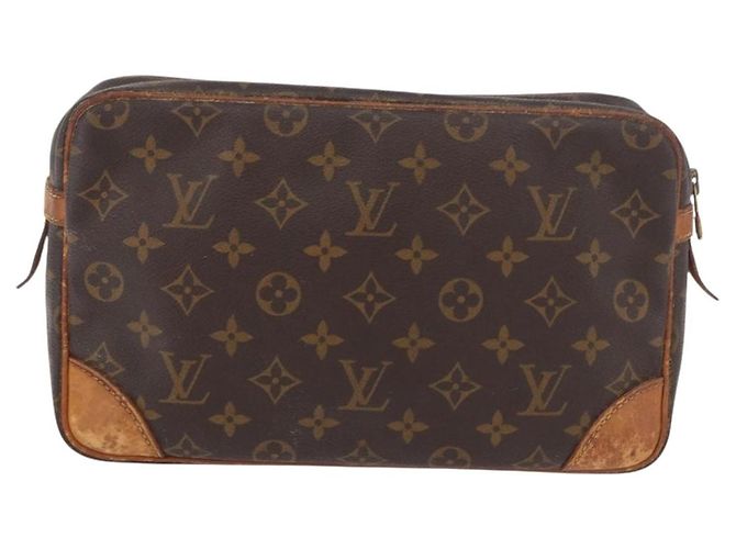 LOUIS VUITTON Clutch Monogram Compiegne 28 M51845 LV Auth 190773 Monogramma - vista 3